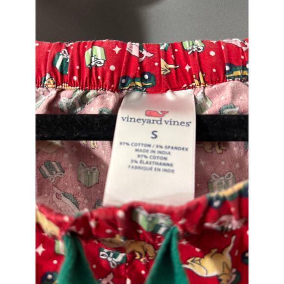 Vineyard Vines Red Whale and Dog Christmas Lounge/Pajama Pants Small 32x30 - Picture 3 of 4